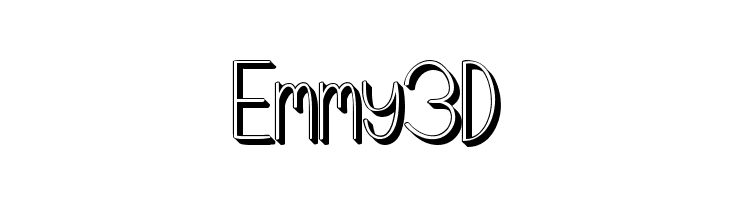 Emmy3D  Frei Schriftart Herunterladen