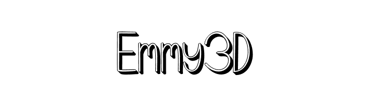 Emmy3D  font caratteri gratis
