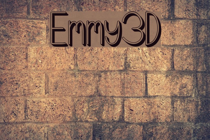Emmy3D Font examples