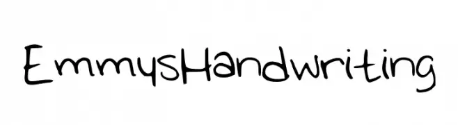 EmmysHandwriting  Frei Schriftart Herunterladen