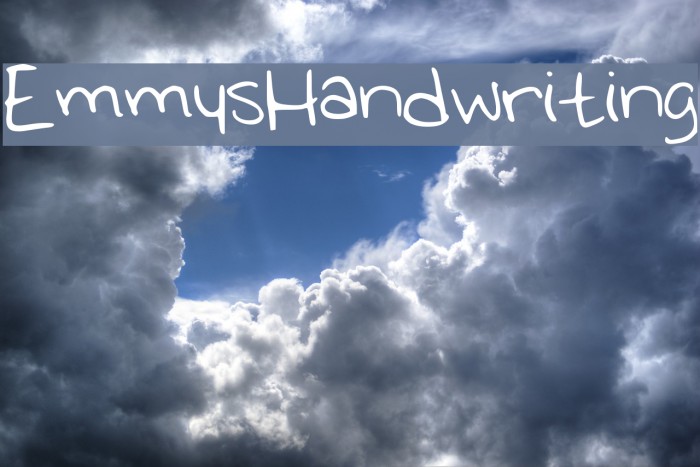 EmmysHandwriting Font examples