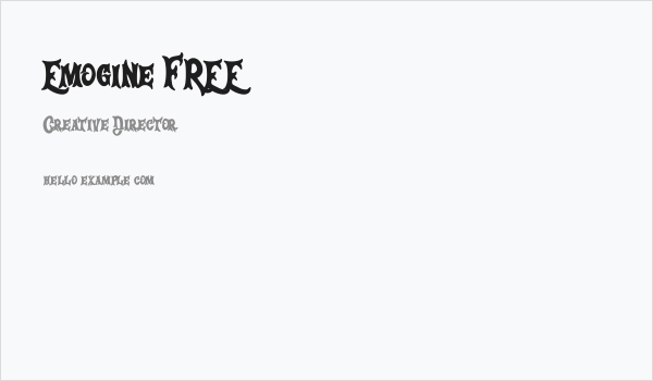 Emogine FREE Business Card