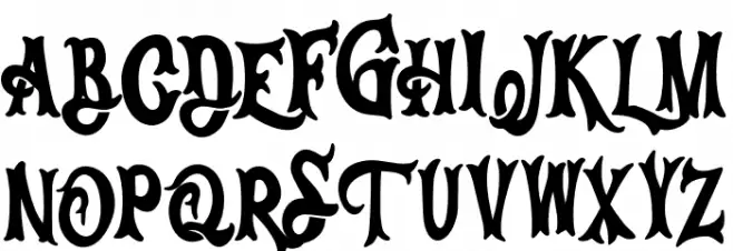 EmogineFREE Font Litere mari