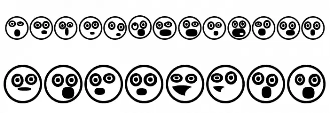 Emoji Boom Regular Шрифта ВЕРХНИЙ