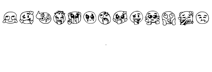 Emojis Tiktok Regular Font OTHER CHARS