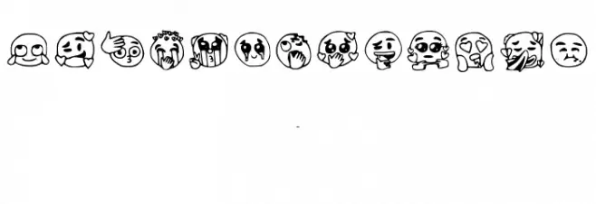 Emojis Tiktok Regular Caratteri ALTRI CARATTERI