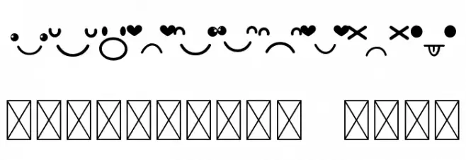 Emot Font OTHER CHARS