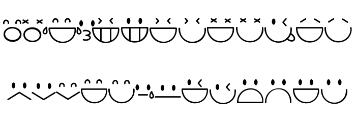 Emot Font LOWERCASE