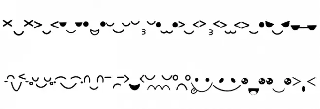 Emot フォント 大文字