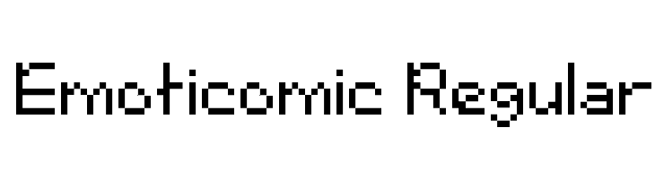 Emoticomic Regular Шрифта