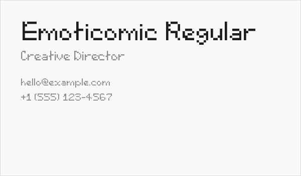 Emoticomic Regular Business Card
