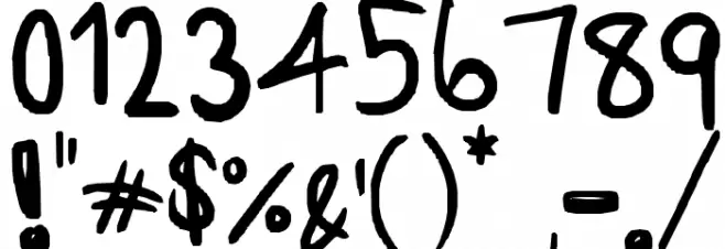 Emoticon Code Font OTHER CHARS