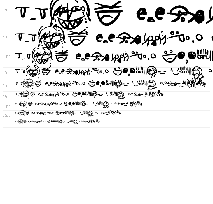 Emoticon Code Waterfall