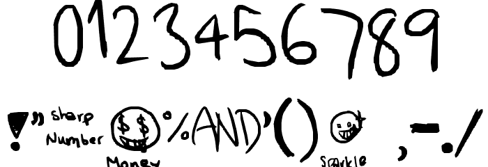 Emoticon Land Font OTHER CHARS