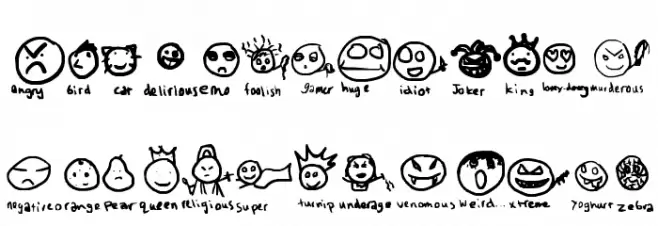 Emoticon Land फ़ॉन्ट लोअरकेस