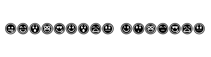 Emoticons Outline  नि: शुल्क फ़ॉन्ट्स डाउनलोड
