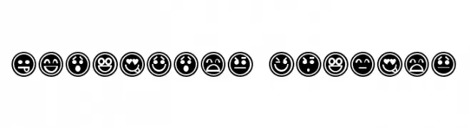 Emoticons Outline  Fuentes Gratis Descargar