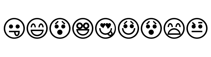 Emoticons  font caratteri gratis