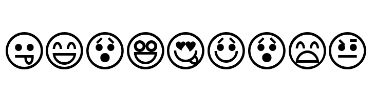 Emoticons  les polices de caractères gratuit tlcharger
