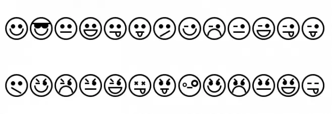 Emoticons 字体 大写