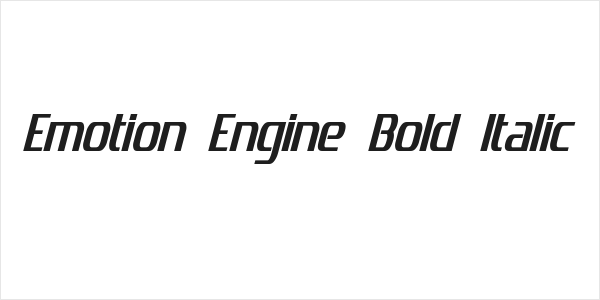 Emotion Engine Bold Italic Logo