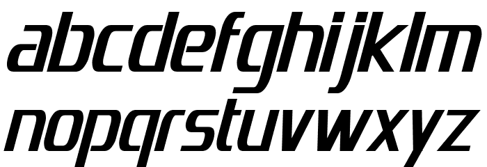 Emotion Engine Bold Italic Font LOWERCASE