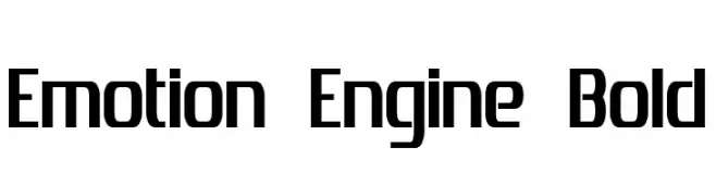 Emotion Engine Bold  免费字体下载