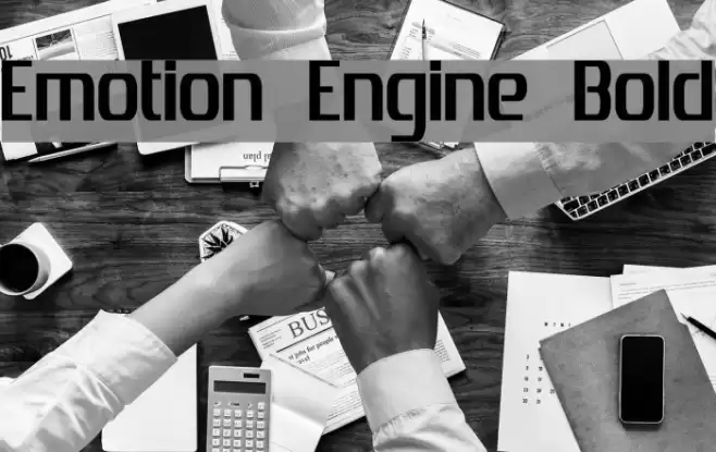Emotion Engine Bold Font examples