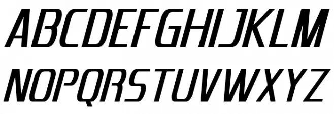 Emotion Engine Italic 字体 大写