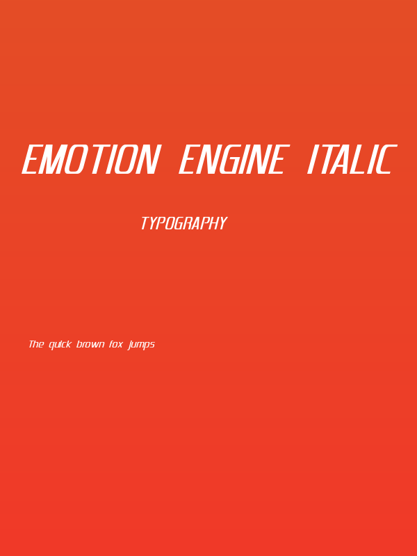 Emotion Engine Italic Poster