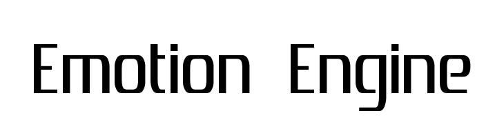 Emotion Engine  Fuentes Gratis Descargar