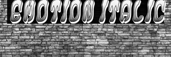 Emotion Italic Font examples
