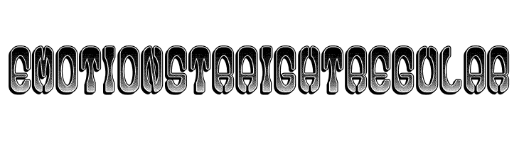Emotion Straight Regular  les polices de caractères gratuit tlcharger