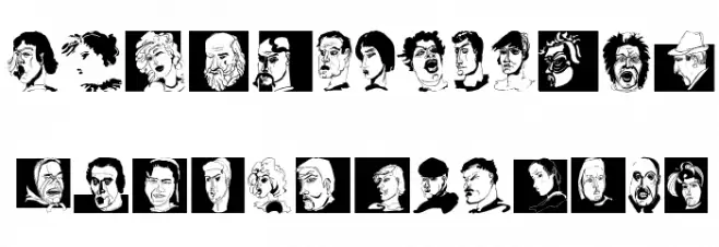 EmotionDrawings फ़ॉन्ट अपरकेस