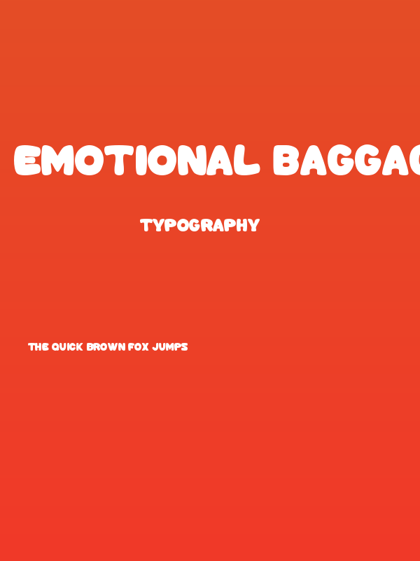 Emotional Baggage Poster