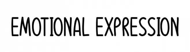 Emotional Expression Font