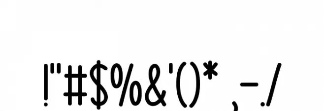 Emotional Expression Font OTHER CHARS