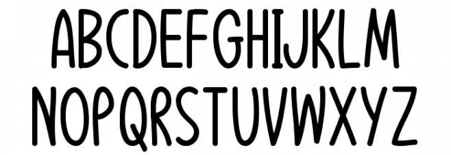 Emotional Expression Font UPPERCASE