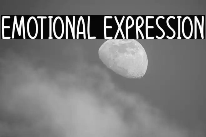 Emotional Expression Font examples