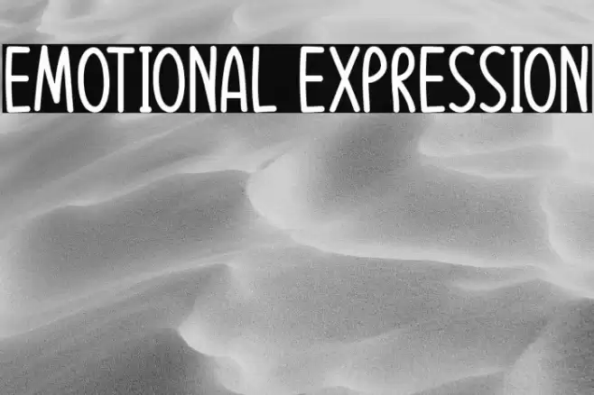 Emotional Expression Font examples