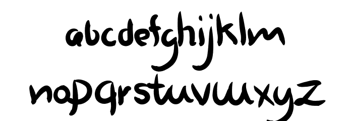 Emotionale Font LOWERCASE