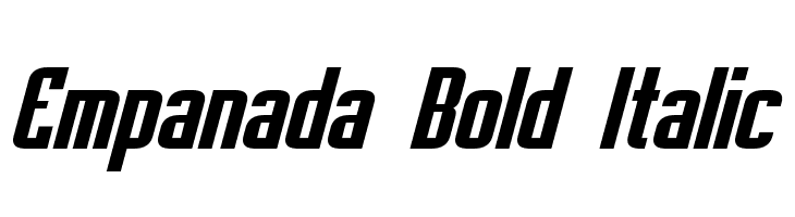 Empanada Bold Italic  フリーフォントのダウンロード