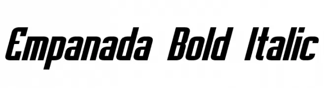 Empanada Bold Italic  Fuentes Gratis Descargar
