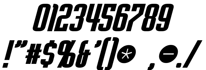 Empanada Bold Italic Font OTHER CHARS