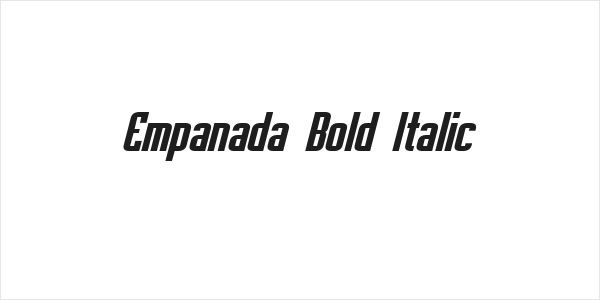 Empanada Bold Italic Logo