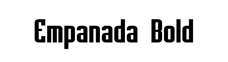 Empanada Bold Font