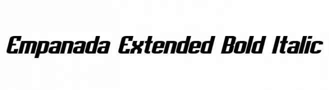 Empanada Extended Bold Italic  baixar fontes gratis
