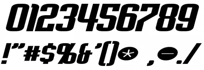 Empanada Extended Bold Italic Font OTHER CHARS