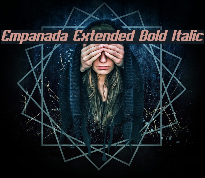 Empanada Extended Bold Italic Example 3