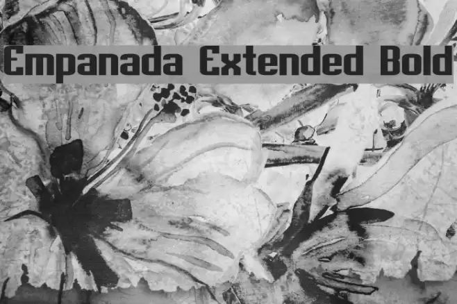 Empanada Extended Bold Font examples